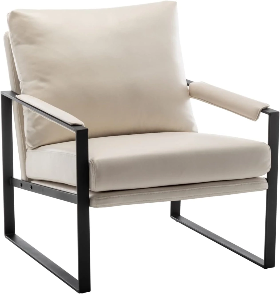 UNICOO Modern Faux Leather Accent Chairs